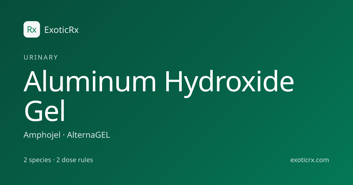 Aluminum Hydroxide Gel (Amphojel, AlternaGEL) Dosage | ExoticRx